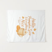 Hello, Pumpkin Spice & Everything Nice Print Wandteppich (Vorderseite (Horizontal))