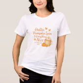 Hello, Pumpkin Spice & Everything Nice Tri-Blend Shirt (Vorderseite)