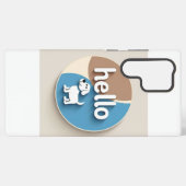 Hello Puppy Niedlich Cartoon Mobile Case Samsung Galaxy Hülle (Rückseite (Horizontal))