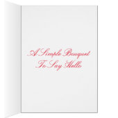 Hello Red Color Splash Gerber Daisy Foto (Innen (Rechts))