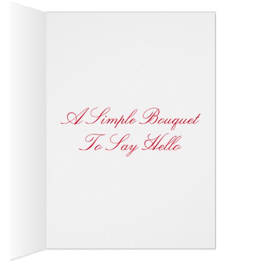 Hello Red Color Splash Gerber Daisy Foto (Innen (Rechts))