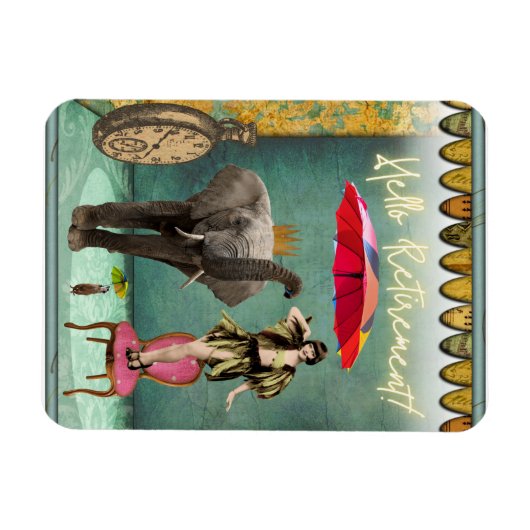 Hello Retirement Fun und Funky Magnet (Horizontal)