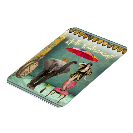 Hello Retirement Fun und Funky Magnet (Linke Seite)