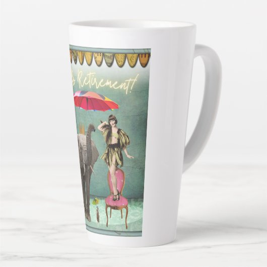 Hello Retirement Fun und Funky Milchtasse (Rechte Ecke)