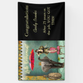 Hello Retirement Fun und Funky Personalisiert Part Banner (Vertikal)