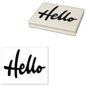 Hello Rubber Briefmarke Gummistempel (Stempel)