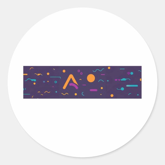 Hello Runder Aufkleber (Vorderseite)