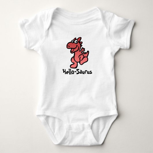 Hello-Saurus Dino Joy Baby Strampler (Vorderseite)
