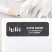 Hello Script Chalkboard | Etiketten (Insitu)