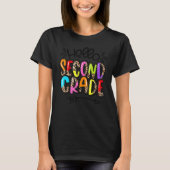 Hello Second 2nd Grade Leopard Teacher First Day O T-Shirt (Vorderseite)