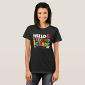 Hello Second Grade 2nd Grade Back To School Kids T-Shirt (Vorne ganz)