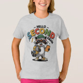 Hello Second Grade Coquette Bow Teacher Girl T-Shirt (Vorderseite)