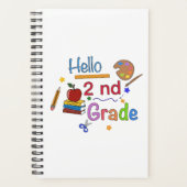 Hello Second Grade - Niedlich zurück in die Schulg Planer (Vorderseite)