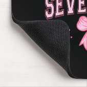 Hello Seventeen Est 2008 Coquette Bow 17th Birthda Mousepad (Ecke)
