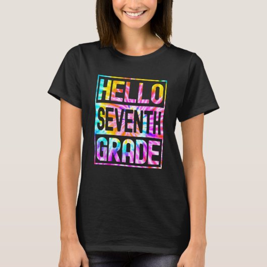 Hello Seventh Grade Back to School 7th Grade Teach T-Shirt (Vorderseite)