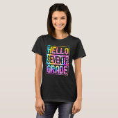 Hello Seventh Grade Back to School 7th Grade Teach T-Shirt (Vorne ganz)