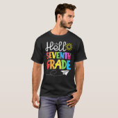 Hello Seventh Grade Fun 7Th Grade Backto School    T-Shirt (Vorne ganz)
