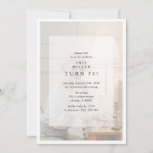 Hello SEVENTY' Modern Photo Collage 70th Birthday Einladung (Rückseite)