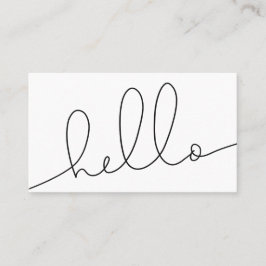 Hello Simple Script Movie Visitenkarte