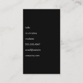 Hello Simple Text Visitenkarte (Vorderseite)