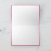 Hello Simple Typografy Minimalistisch Girly Pink Karte (Innenseite)