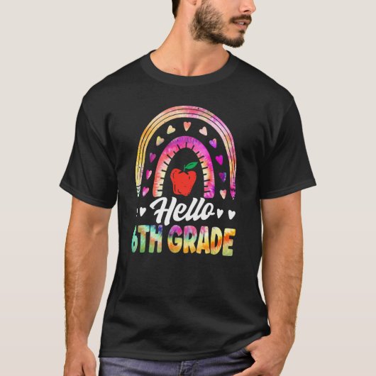 Hello Sixth Grade Back To School 6th Grade Squad T T-Shirt (Vorderseite)