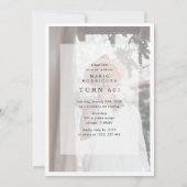 Hello SIXTY' Modern Photo Collage 60th Birthday Einladung (Rückseite)