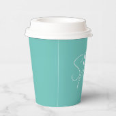 Hello Spring Aquamarin Pappbecher (Rechts)