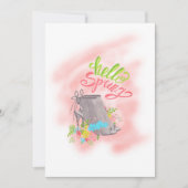 Hello Spring Birthday Tee Party Einladung (Vorderseite)