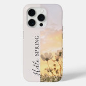 Hello Spring, Boho Wildflower Sunset Case-Mate iPhone Hülle (Rückseite)