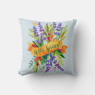 Hello Spring Bouquet Pillow Kissen