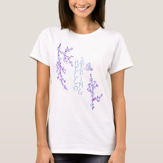 Hello Spring Cherry Blossoms SAKURA 2 T - Shirt (Vorderseite)