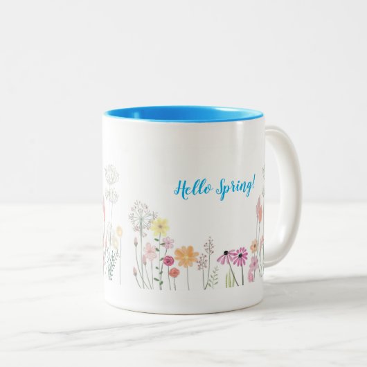 Hello Spring Coffee Tasse (VorderseiteRechts)
