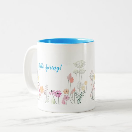 Hello Spring Coffee Tasse (Vorderseite Links)