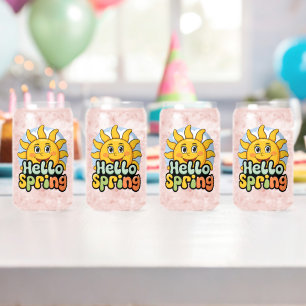 Hello Spring: Die Sonne lächelt und der blaue Himm Dosenglas