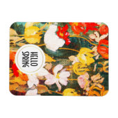 Hello Spring. Fine Art Custom Easter Gift  Magnet (Horizontal)