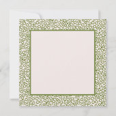 Hello Spring Girl Blume Grußkarte (Rückseite)