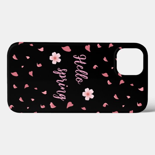Hello Spring iPhone Case (Rückseite (Horizontal))