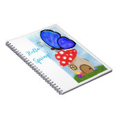 Hello Spring Notebook Notizblock (Rechte Seite)