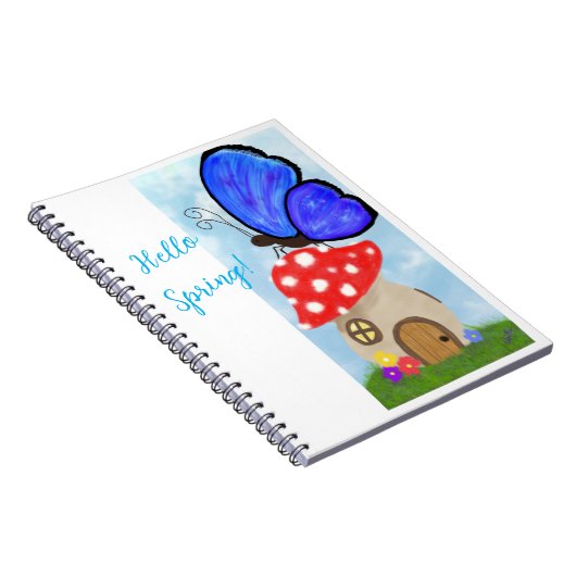 Hello Spring Notebook Notizblock (Rechte Seite)