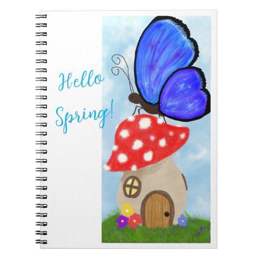 Hello Spring Notebook Notizblock (Vorderseite)