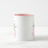 HELLO SPRING - pastellfarbene Blume Tasse (Zentrum)