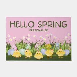 Hello Spring Personalisiert Doormat Fußmatte
