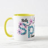 Hello Spring Personalisiertes Geschenk Tasse (Links)