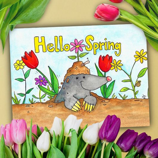 Hello Spring Postcard von Nicole Janes Postkarte