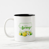 Hello Spring Saison Zweifarbige Tasse (Links)