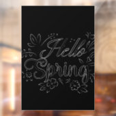 Hello Spring Sign Fensteraufkleber (Blatt 2)