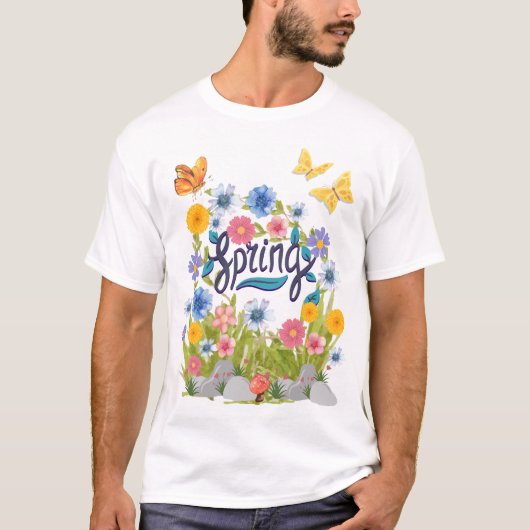 Hello Spring T-Shirt (Vorderseite)