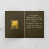 Hello Spring The Cheerful March Daffodil Karte (Innenseite)