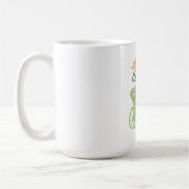 Hello Spring Vintage Bicycle Illustration Kaffeetasse (Links)